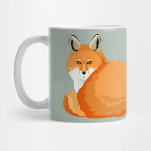 Red foxes pattern Mug